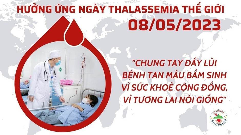 Thalasemia còn gọi là bệnh tan máu bẩm sinh là do tan máu di truyền
